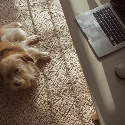 Teaching a Dog to Settle While You Work from Home